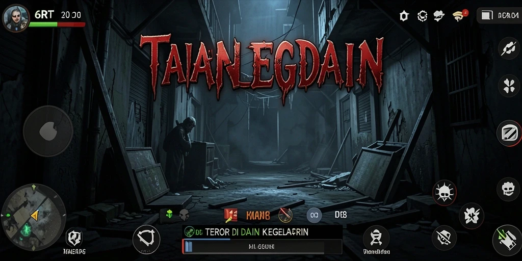 Gameplay 6RT menampilkan suasana mencekam dan penuh ketegangan.