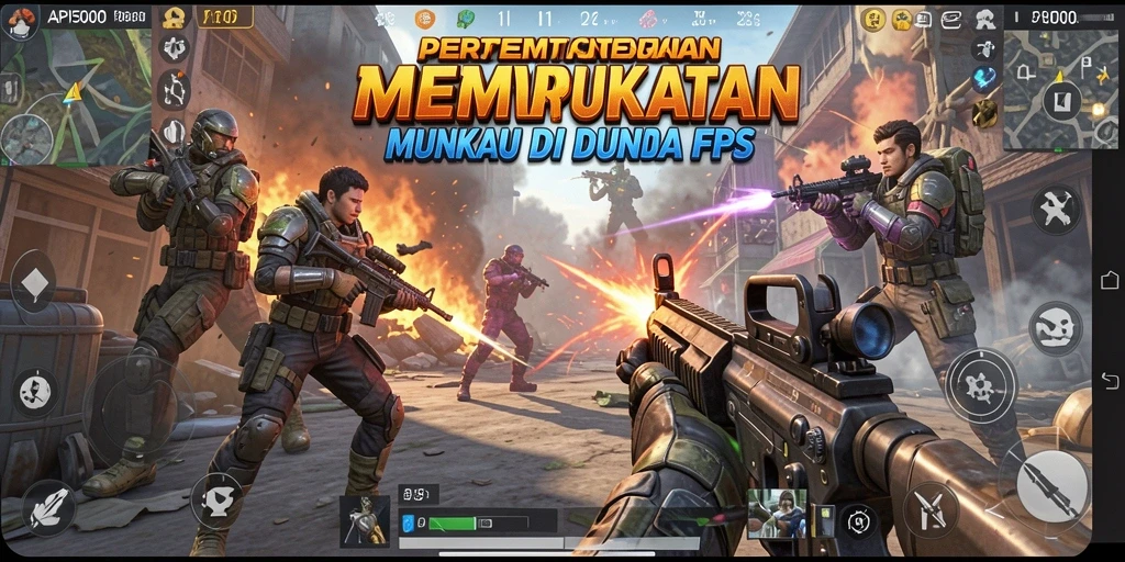 Tangkapan layar menampilkan aksi intens dalam gameplay API5000.