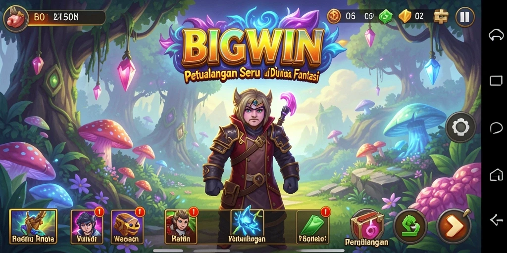 Menampilkan gameplay seru dalam petualangan fantastis BIGWIN.