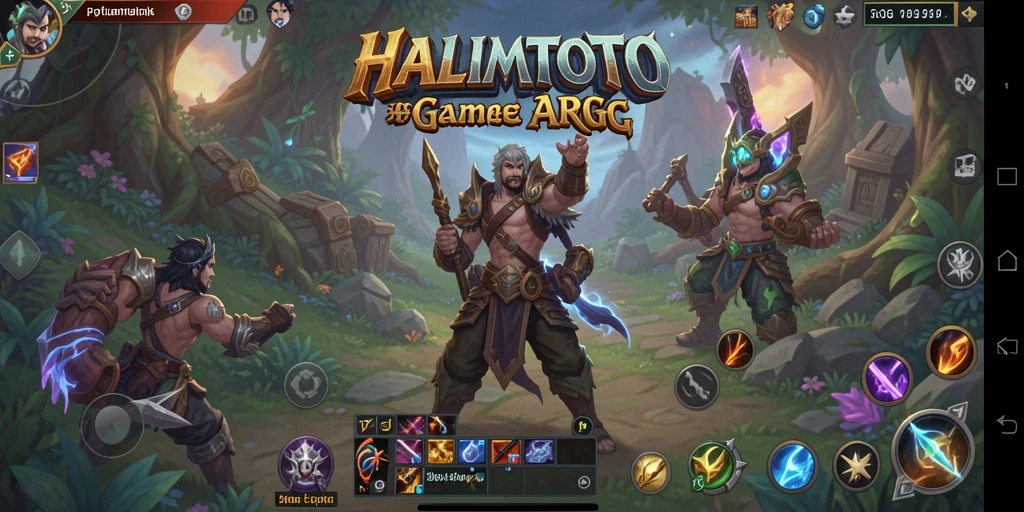 Tampilkan momen aksi seru dalam gameplay HALIMTOTO.
