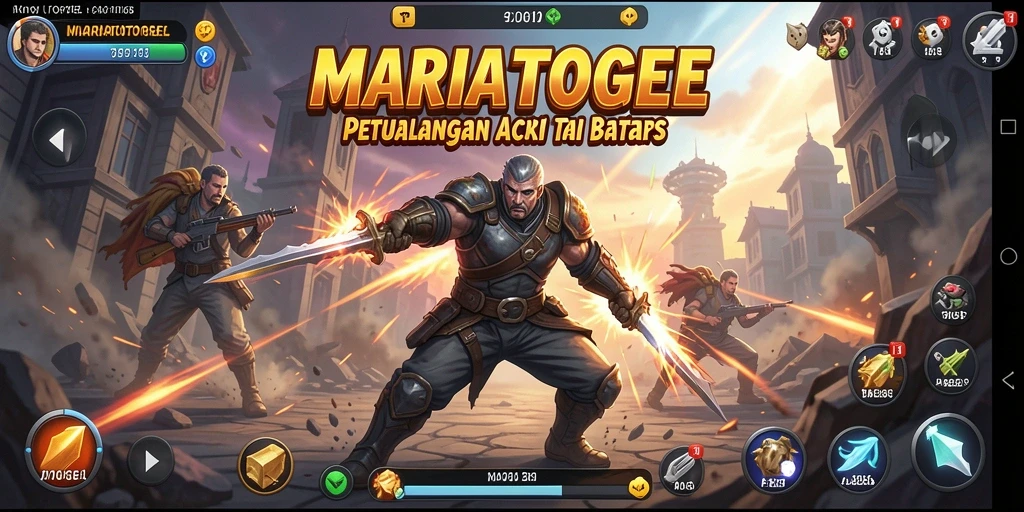 Tampilan menegangkan dalam gameplay MARIATOGEL yang seru.
